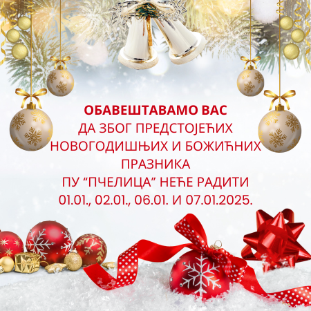 Радно време за новогодишње и божићне празнике